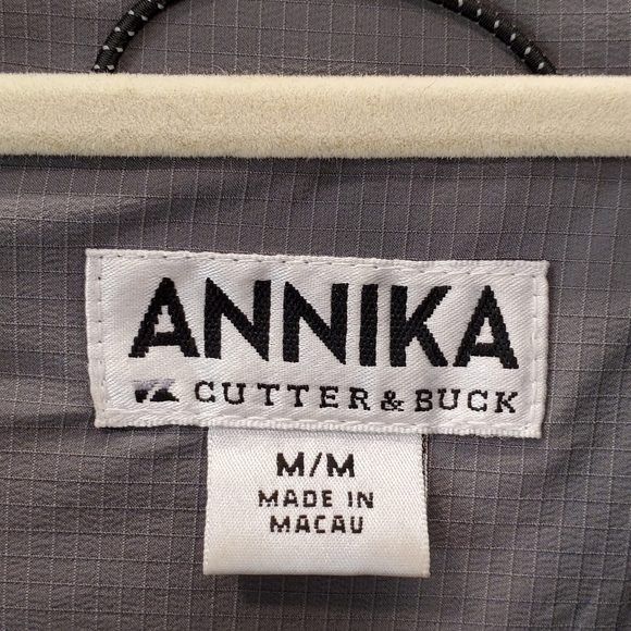 ANNIKA CUTTER & BUNK LIGHTWEIGHT GREY GOLF JACKET SZ L - Picture 2 of 13
